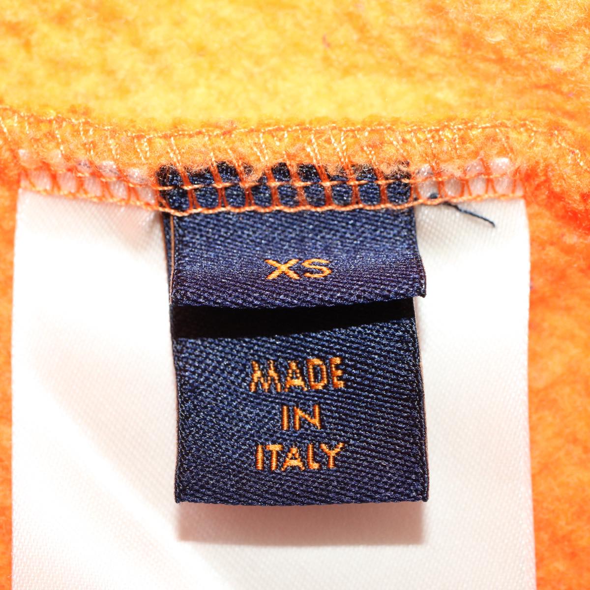 LOUIS VUITTON Monogram Jacquard Crew Neck Sweatshirt XS Orange RM192M ak191