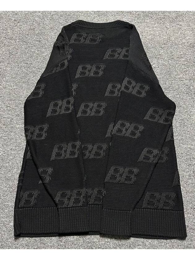 Balenciaga BB embroidered logo knit