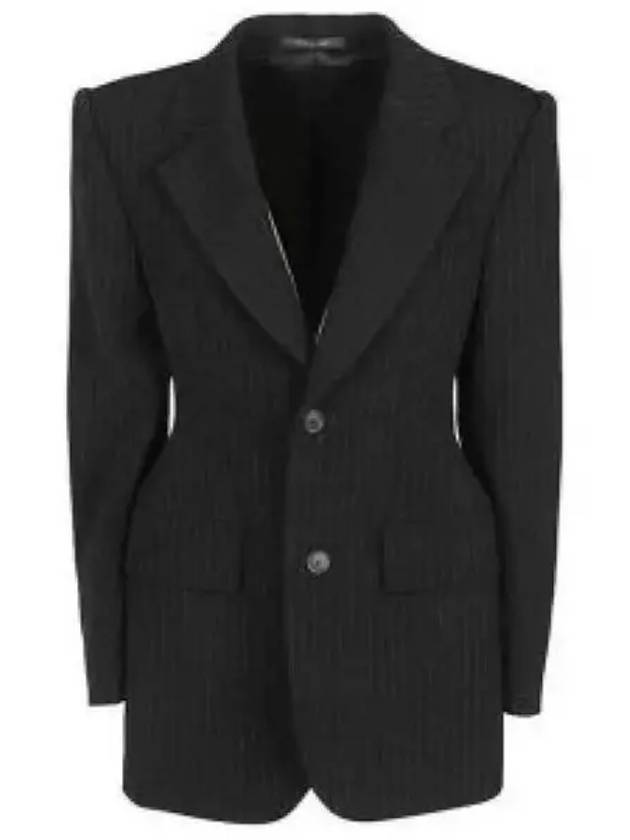 Balenciaga WoMen's Hourglass Blazer Jacket Black