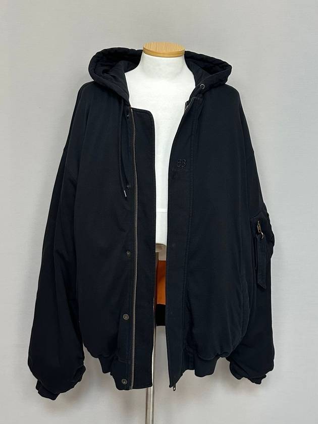 Balenciaga padded bomber hoodie 110
