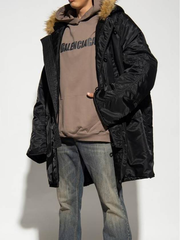 Balenciaga Destroyed Oversized Hoodie Brown