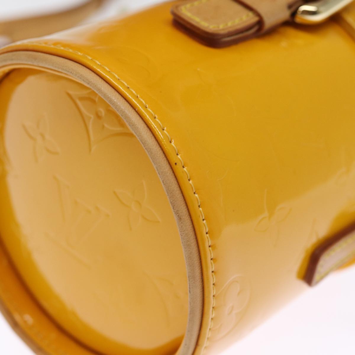 LOUIS VUITTON Monogram Vernis Astor Place Shoulder Bag Jaune M91100 bs14573