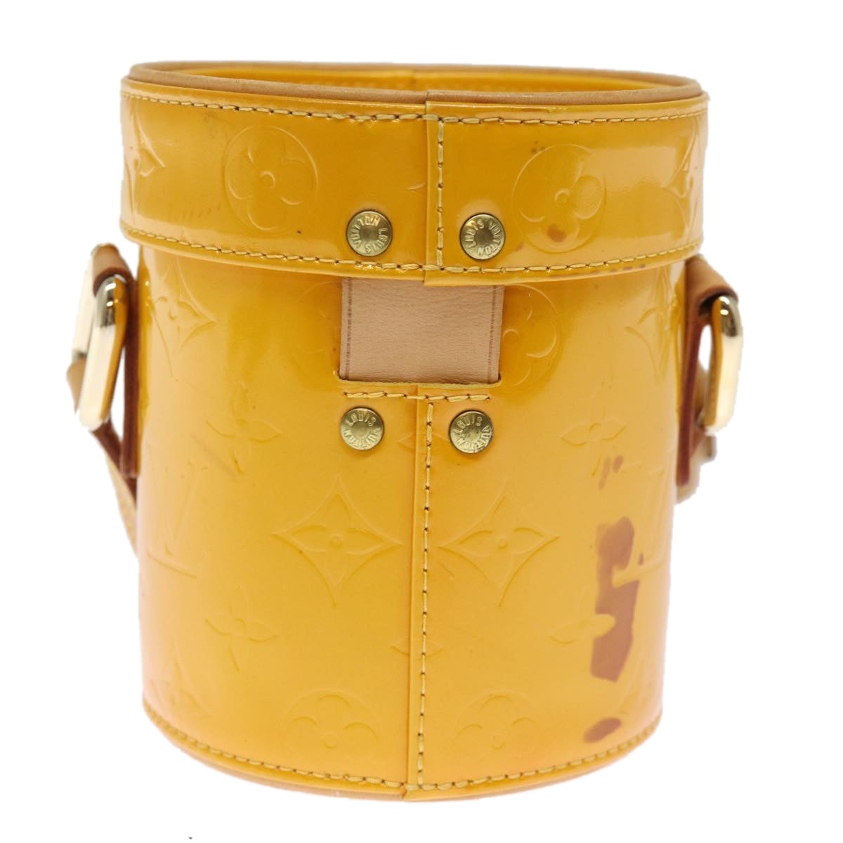 LOUIS VUITTON Monogram Vernis Astor Place Shoulder Bag Jaune M91100 bs14573