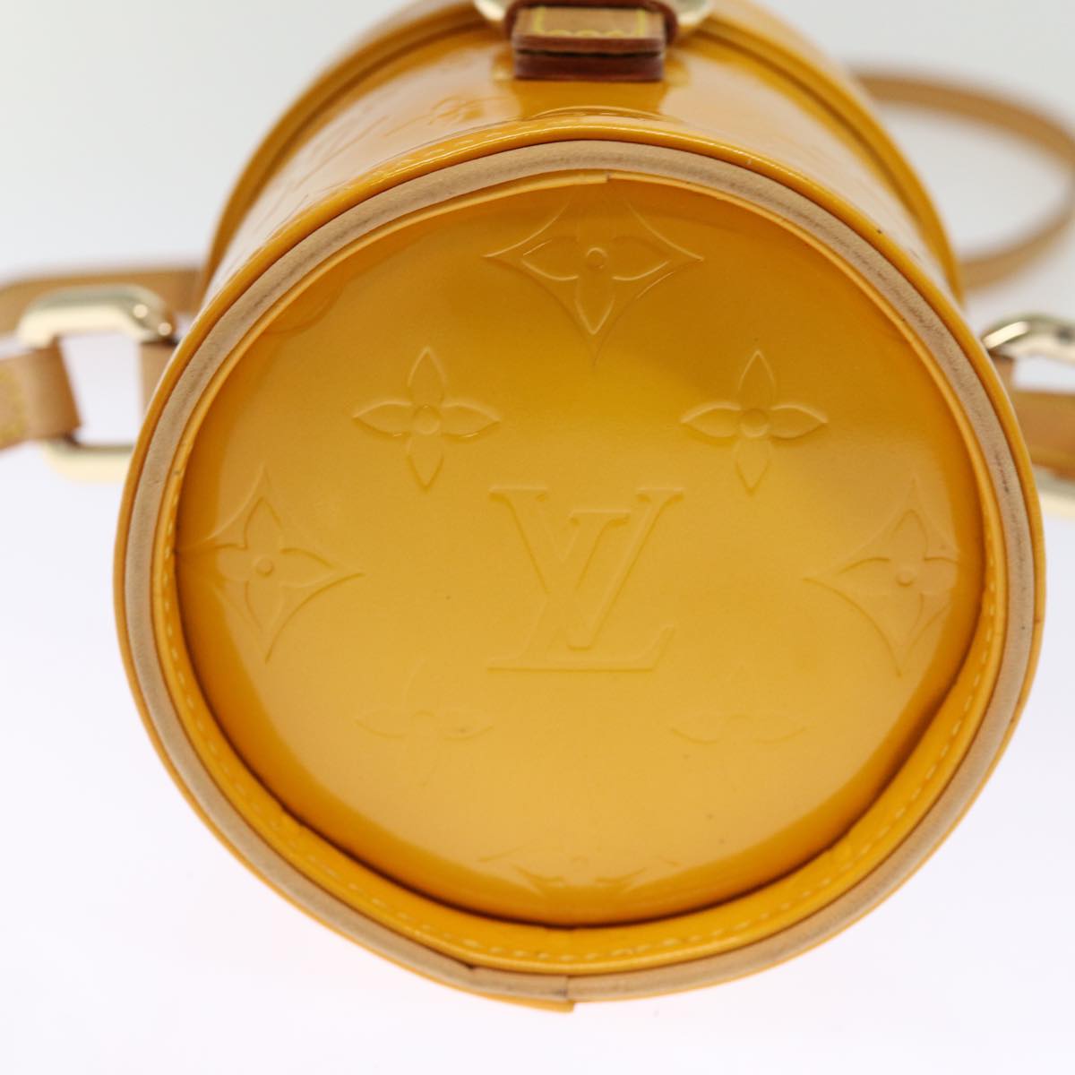 LOUIS VUITTON Monogram Vernis Astor Place Shoulder Bag Jaune M91100 bs14573