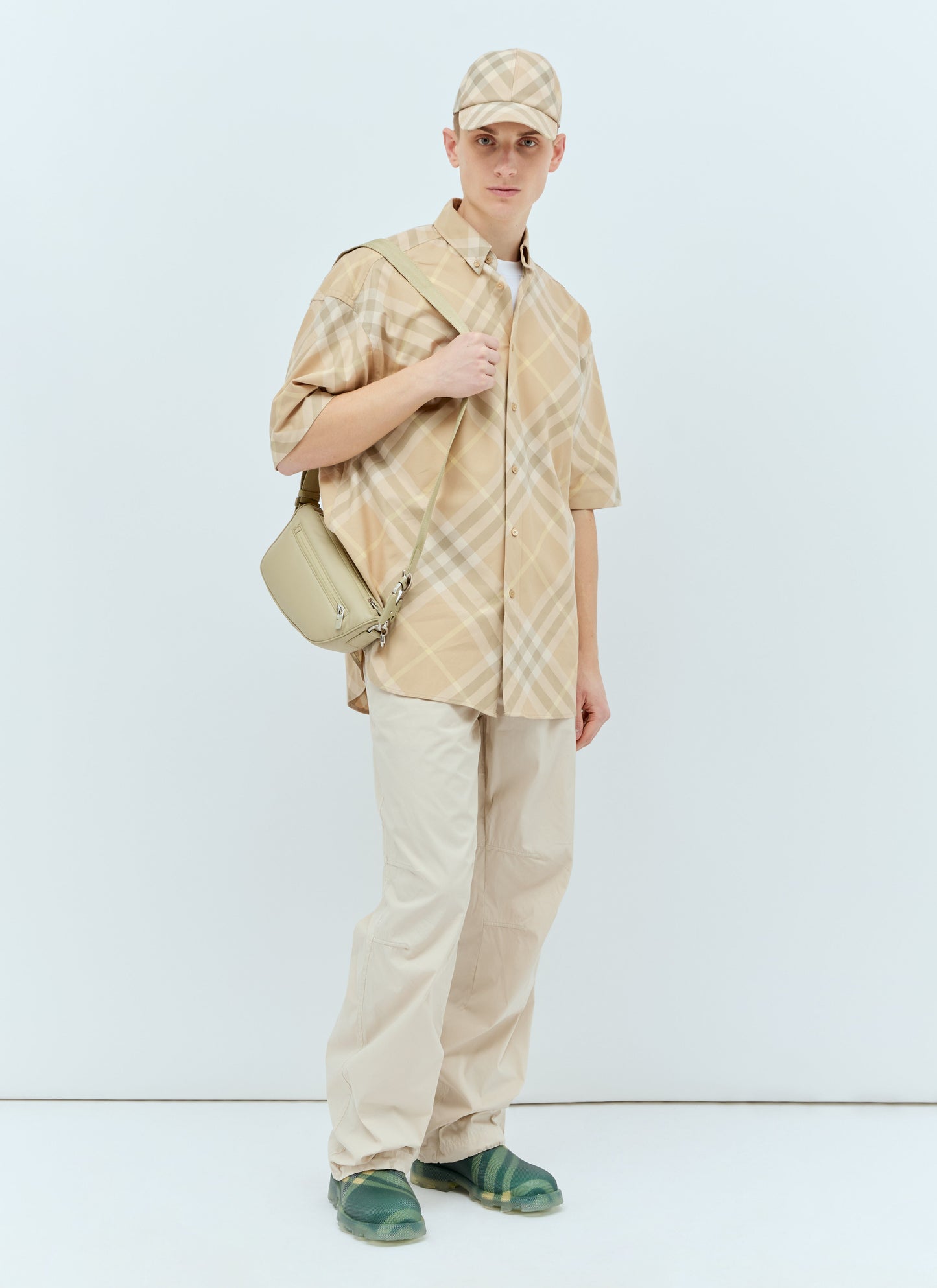Burberry Men Shield Crossbody Bag
