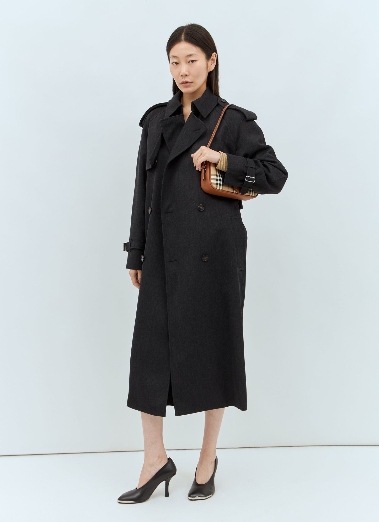 Burberry Women Check Sling Shoulder Bag