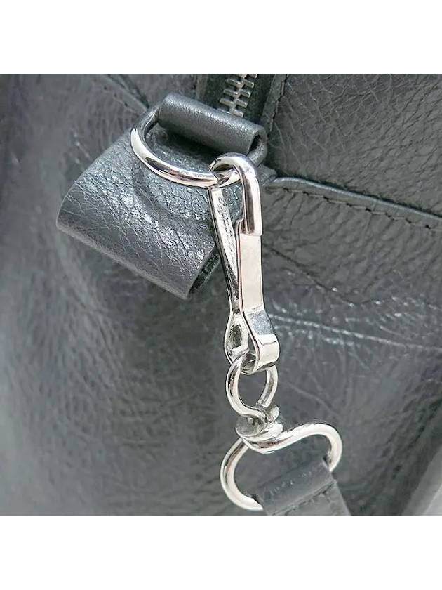 Balenciaga 513990 Gray color leather small bazaar shopper tote bag shoulder strap