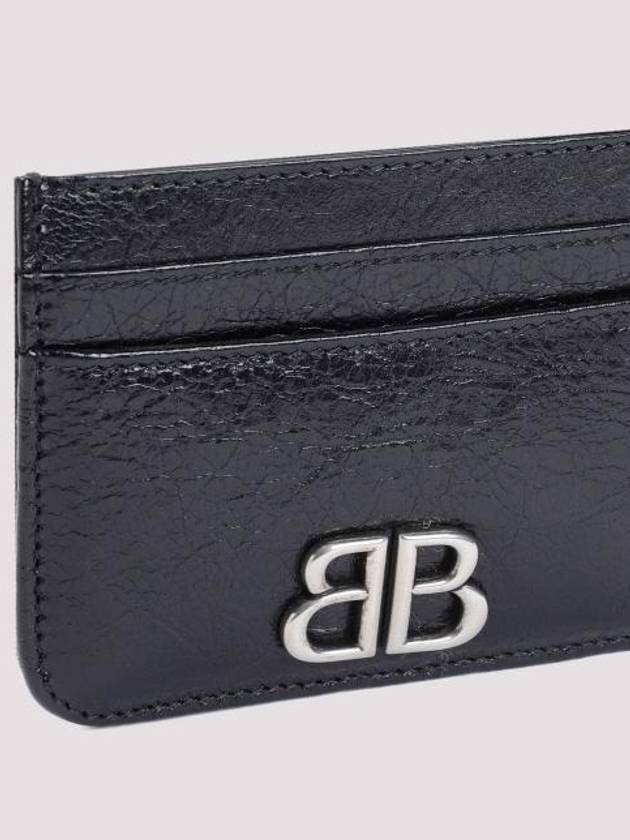 Balenciaga BB Logo Card Wallet Black