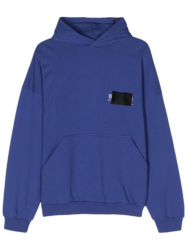 Balenciaga Gaffer Maxi Hoodie Blue