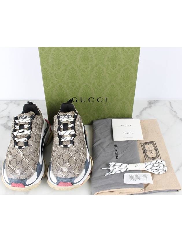 Balenciaga Gucci Hacker Ebony Triple S Sneakers 36 230