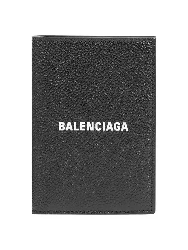 Balenciaga Cash Vertical Half Wallet Black