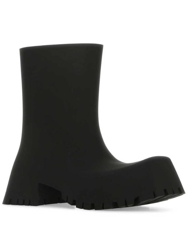 Balenciaga Rubber Trooper Ankle Boots Black