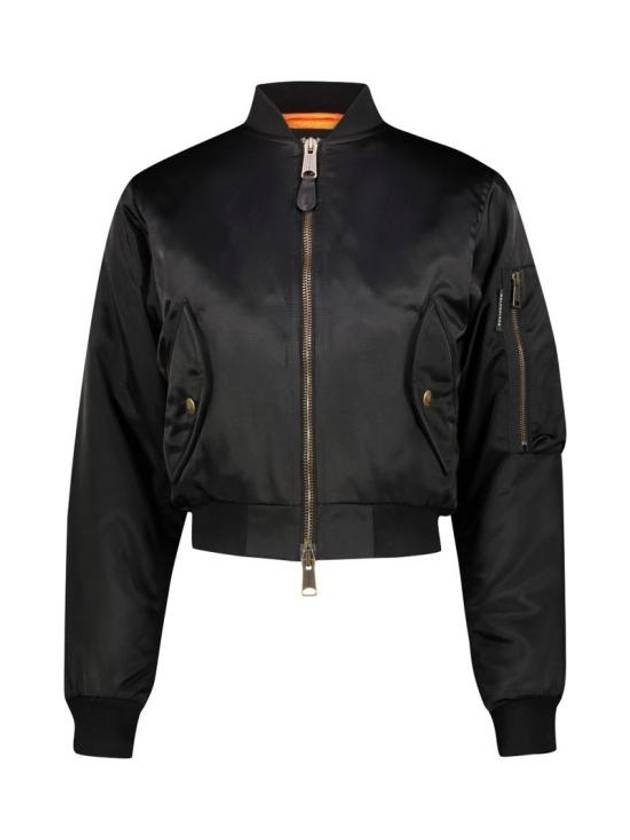 Balenciaga Shrunk Bomber Jacket Black