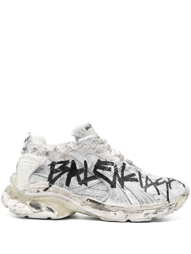 Balenciaga Runner Graffiti Low Top Sneakers White