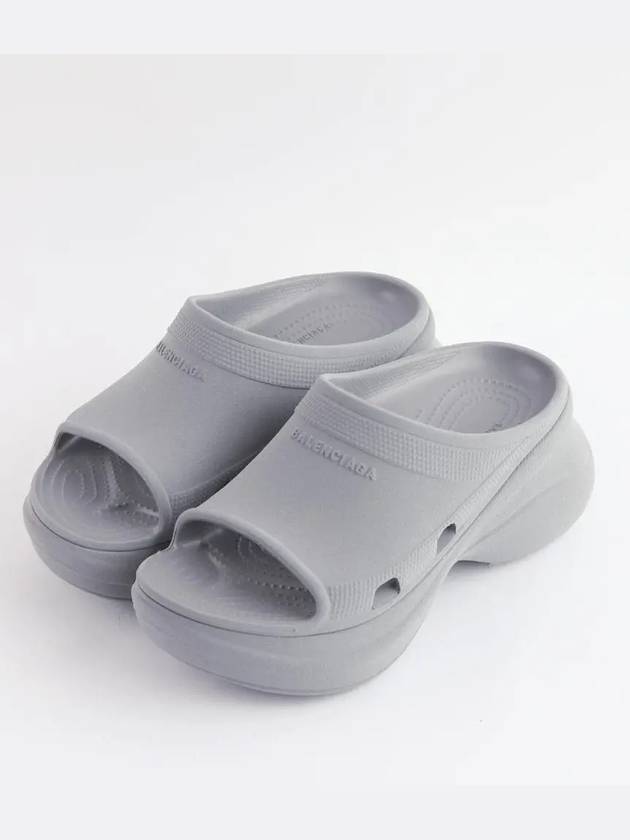 Balenciaga Pool Platform Slipper Grey
