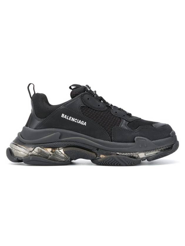Balenciaga Triple S Sneakers Clear Sole Black