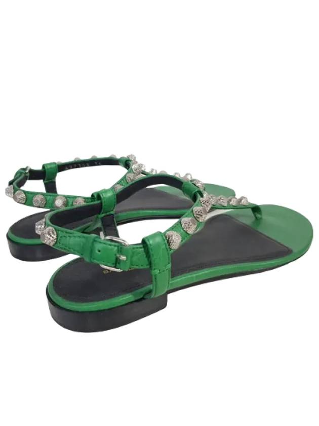 Balenciaga Stud Strap Sandals Green