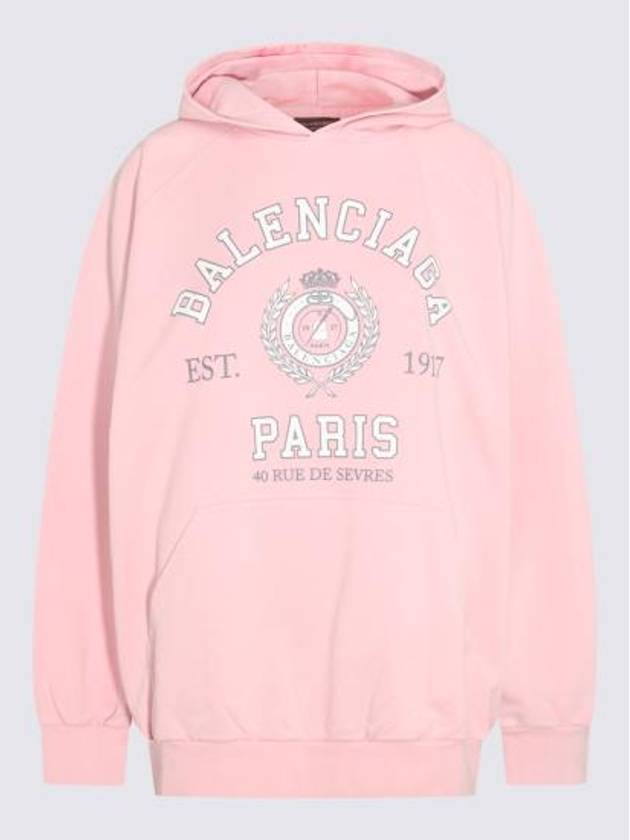 Balenciaga College Logo Hoodie Pink