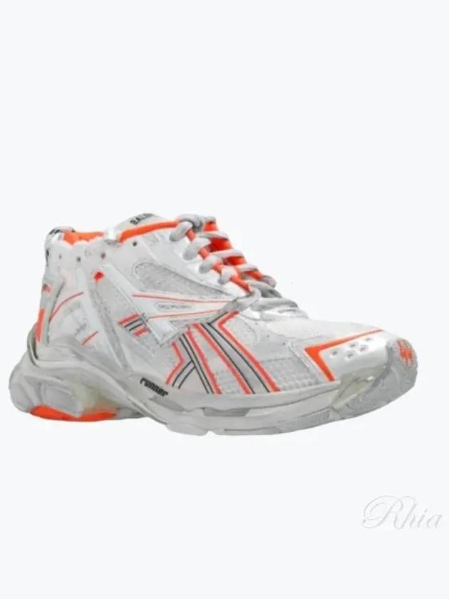 Balenciaga Runner Low-Top Sneakers White Orange
