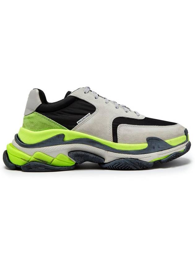 Balenciaga Triple S Low Top Sneakers Grey Yellow