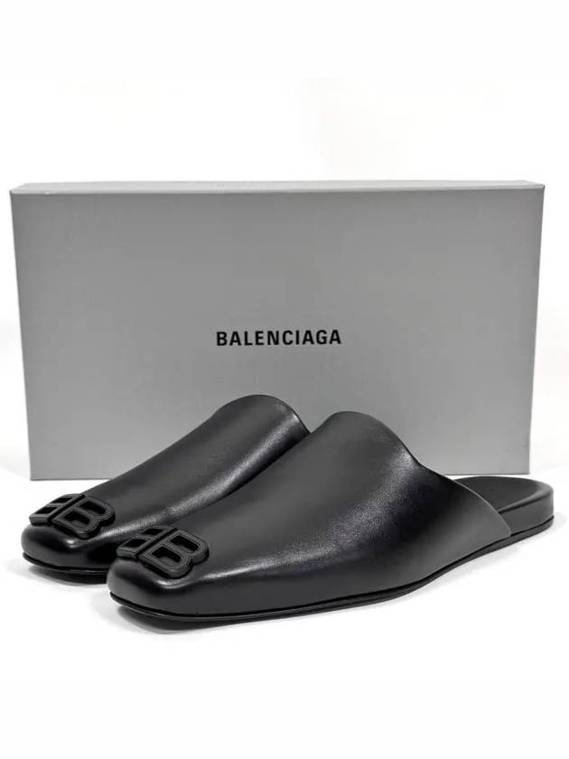 Balenciaga BB Logo Cozy Leather Bloafers