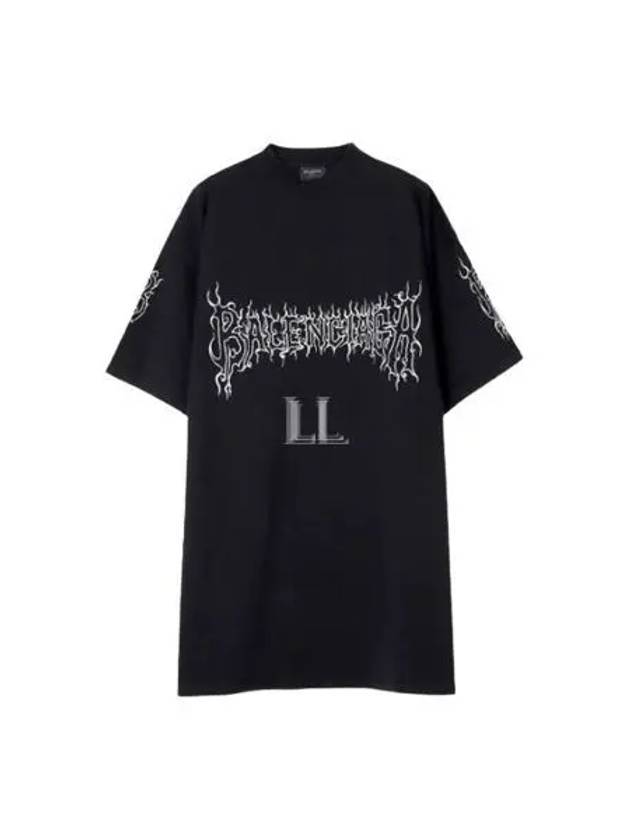 Balenciaga Darkwave Cotton Short Sleeve T-Shirt Black