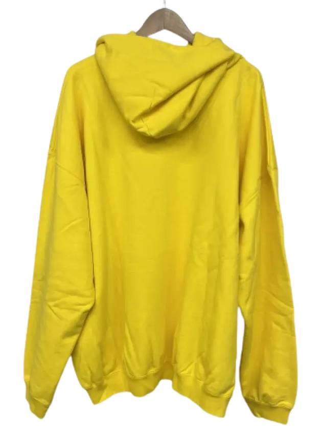 Balenciaga Logo Print Hoodie Yellow