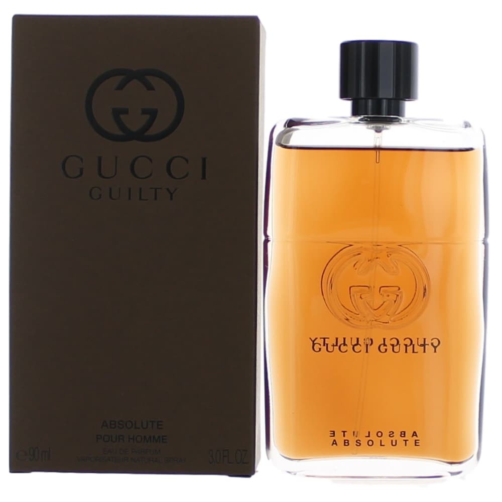 2pcs Gucci Guilty Absolute Pour Homme by Gucci, 3 oz Eau De Parfum Spray for Men