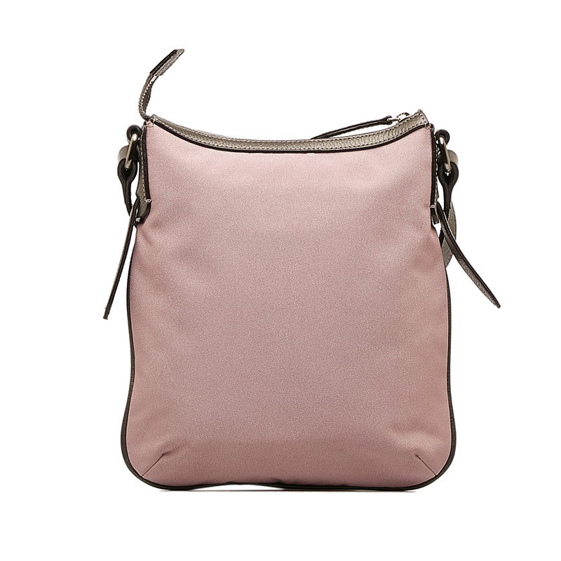 Burberry Nova Check Shoulder Bag Pearl Beige Canvas Leather BURBERRY