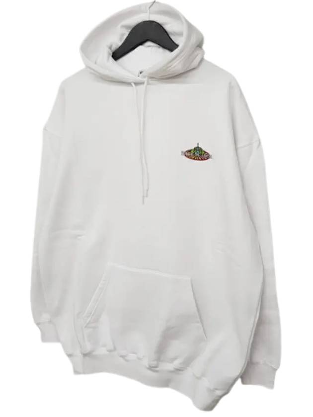 Balenciaga Bonjour Oversized Hoodie White