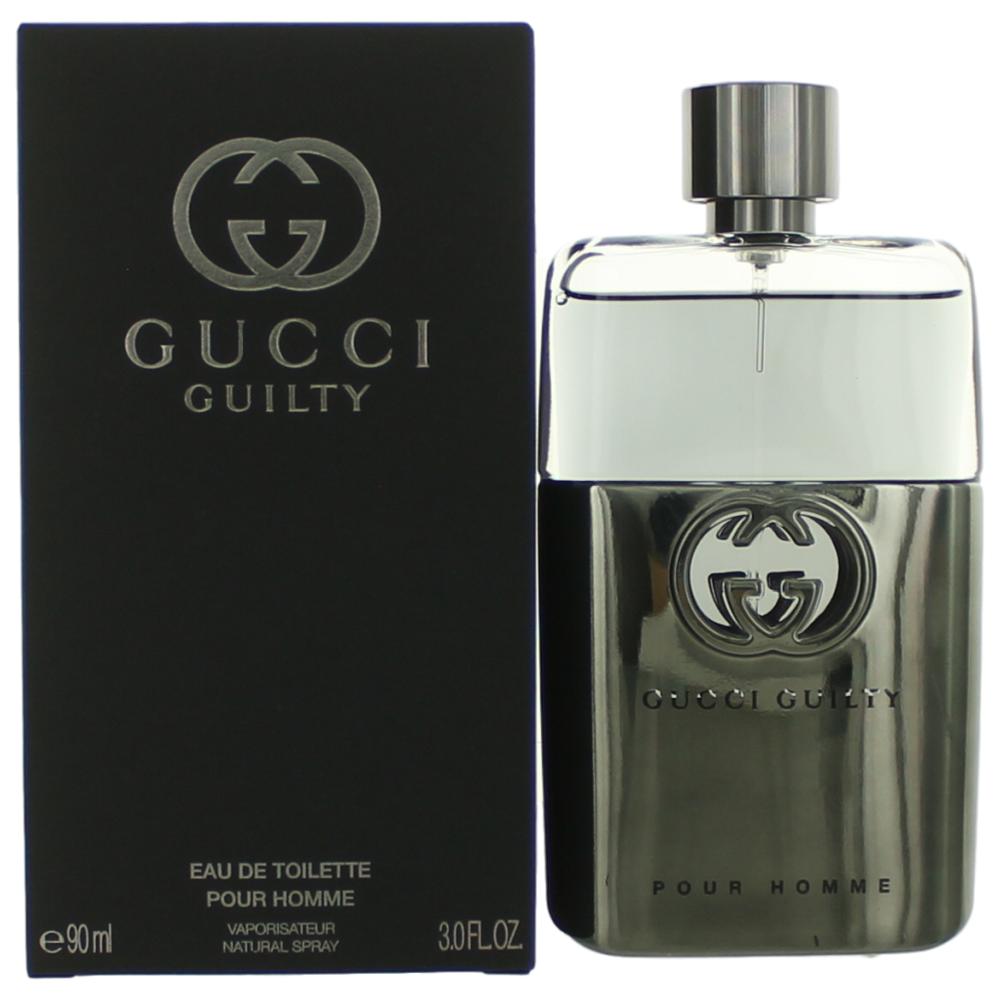 2pcs Gucci Guilty Pour Homme by Gucci, 3 oz Eau De Toilette Spray for Men