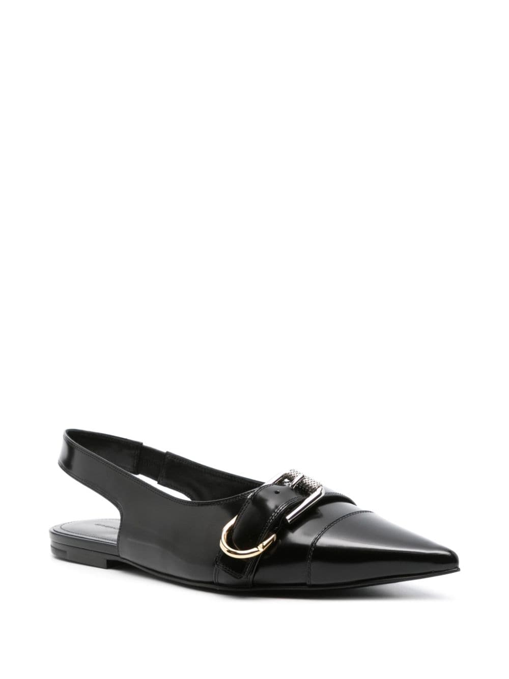 Givenchy Women Voyou Leather Slingback Flats