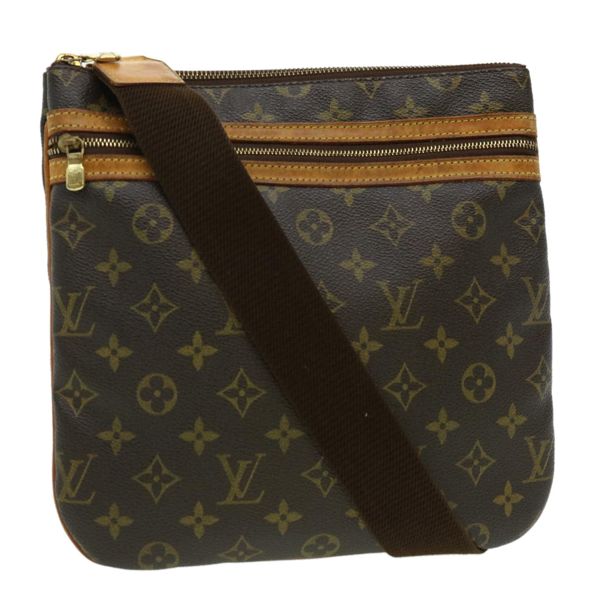 LOUIS VUITTON Monnogram Pochette Bosphore Shoulder Bag M40044 LV ki2194