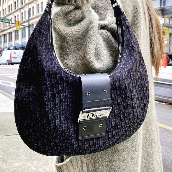 Dior halfmoon cloth Shoulder bag