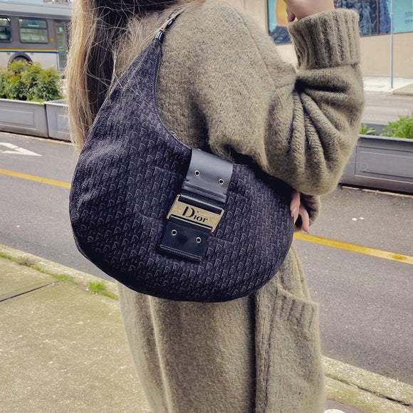 Dior halfmoon cloth Shoulder bag