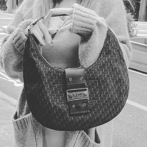 Dior halfmoon cloth Shoulder bag