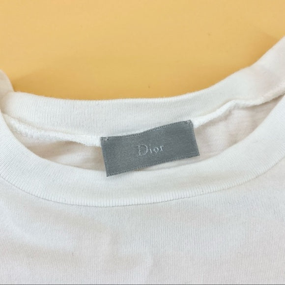 DIOR White embroidery T-shirt