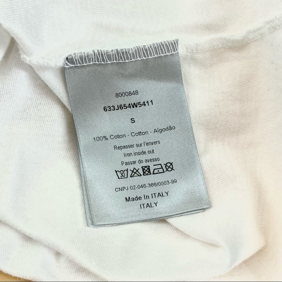 DIOR White embroidery T-shirt