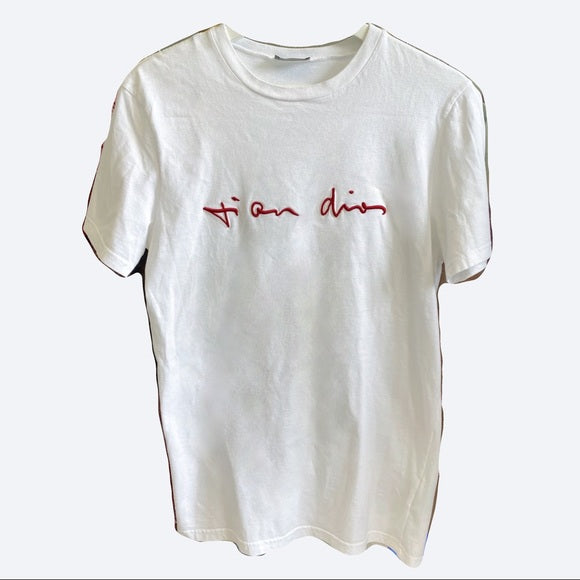 DIOR White embroidery T-shirt