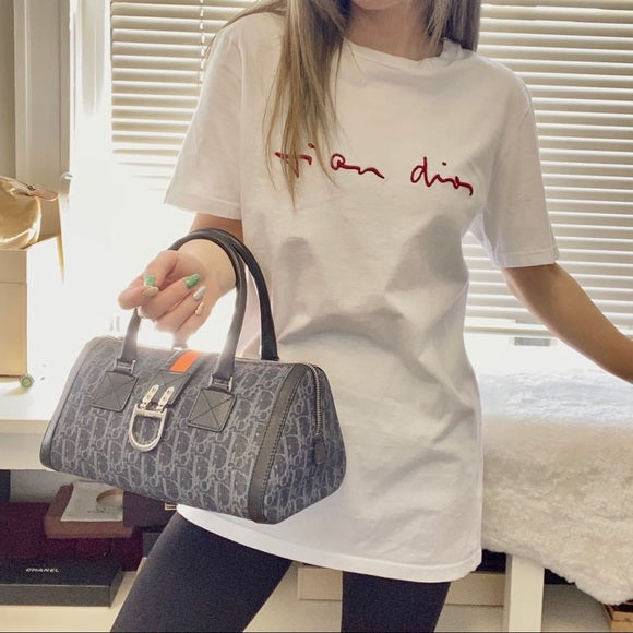 DIOR White embroidery T-shirt