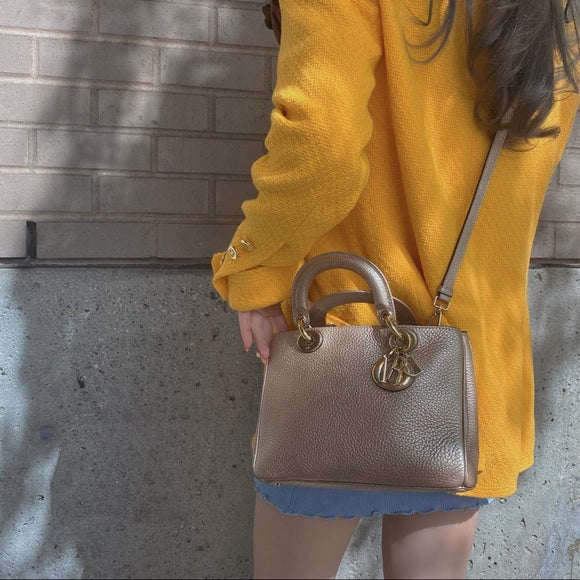 DIOR Calfskin Small Diorissimo Tote
