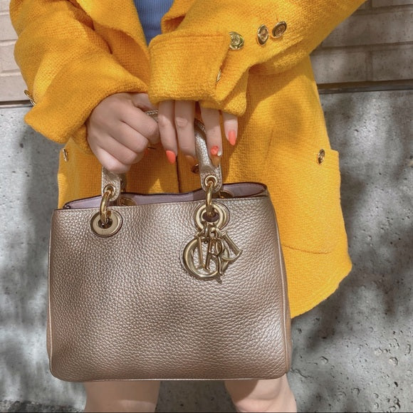 DIOR Calfskin Small Diorissimo Tote