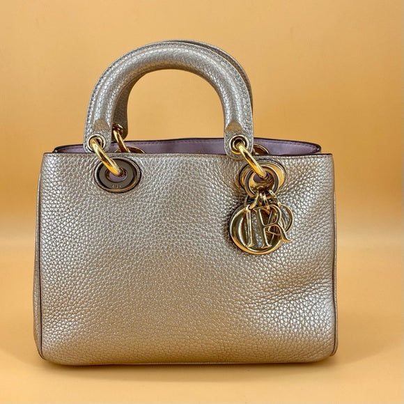 DIOR Calfskin Small Diorissimo Tote