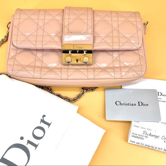 Dior patent cannage miss dior promenade bag