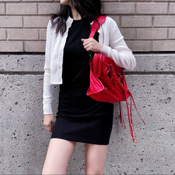 BALENCIAGA red city bag