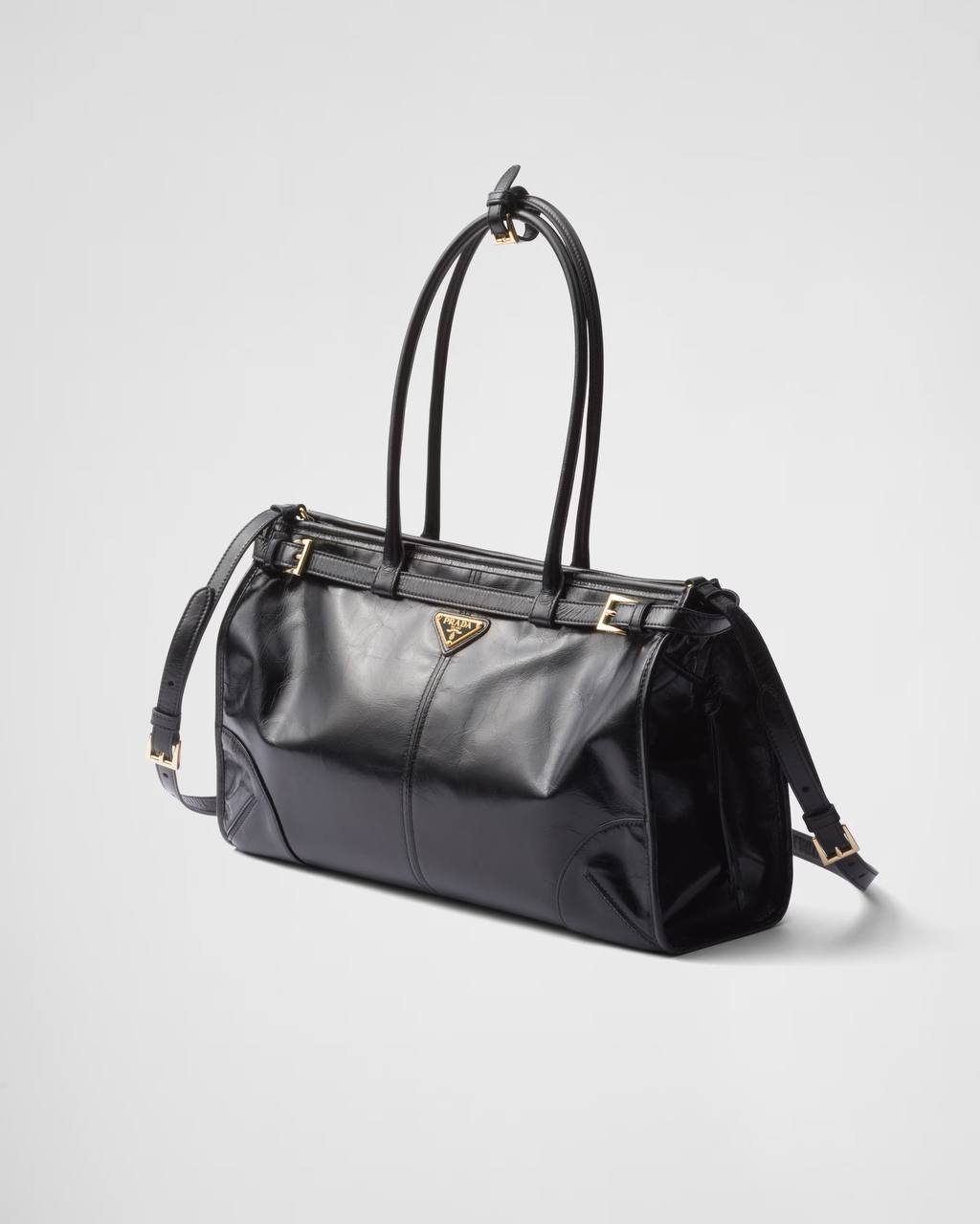 Prada Bonnie Large Leather Handbag