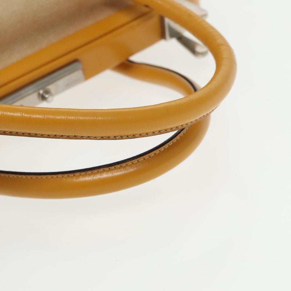 Beige Canvas Prada Handbag