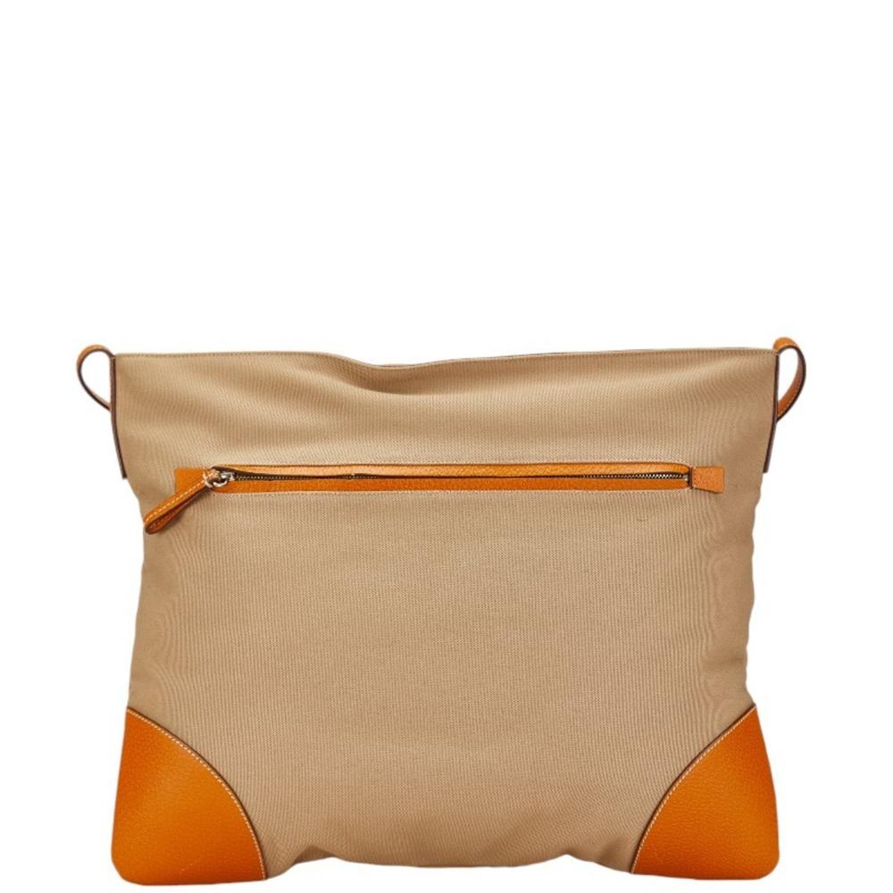 Beige Canvas Prada Tote
