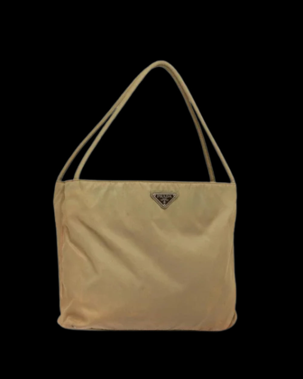 Beige Nylon Prada Handbag