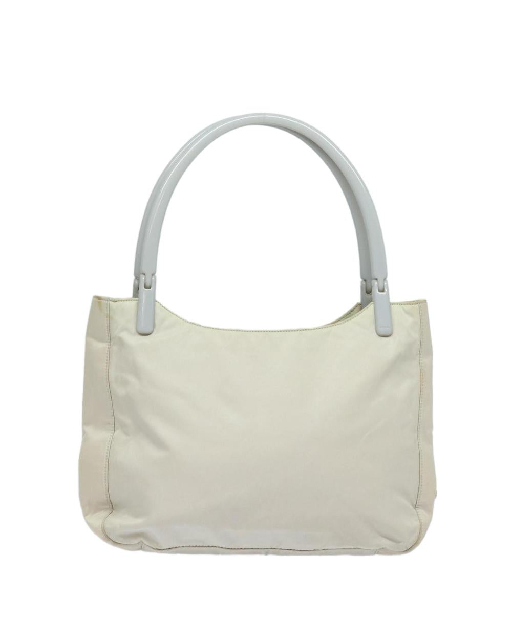 Beige Nylon Prada Handbag